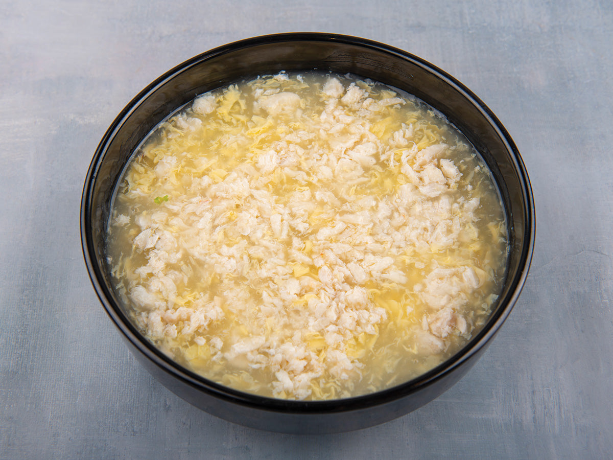 Sweet Corn Soup with Crab & Egg