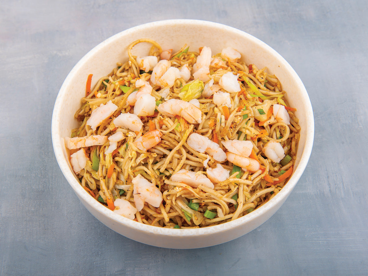Chinese Fried Noodles with Shrimp