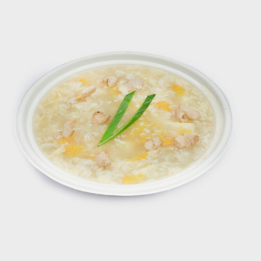 Sweet Corn Soup with Chicken & Egg Image