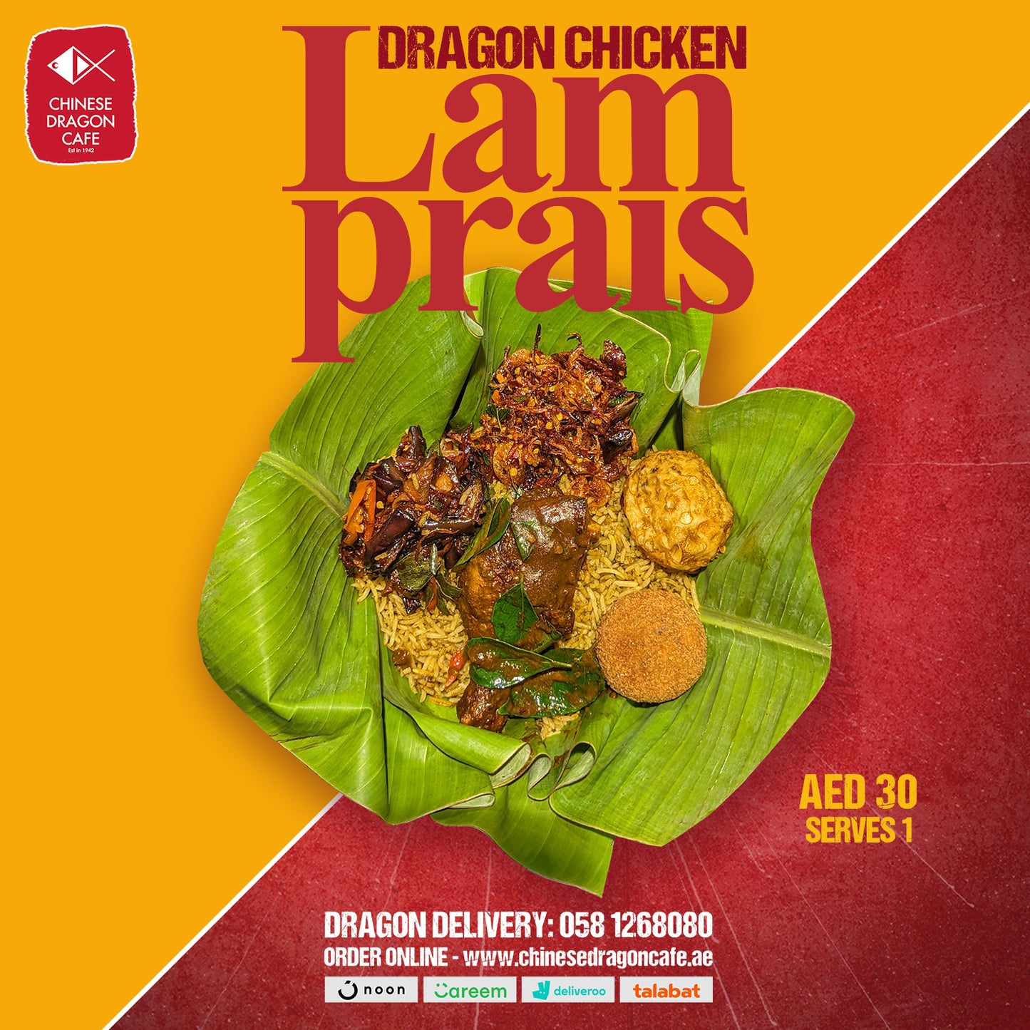Dragon Chicken Lamprais